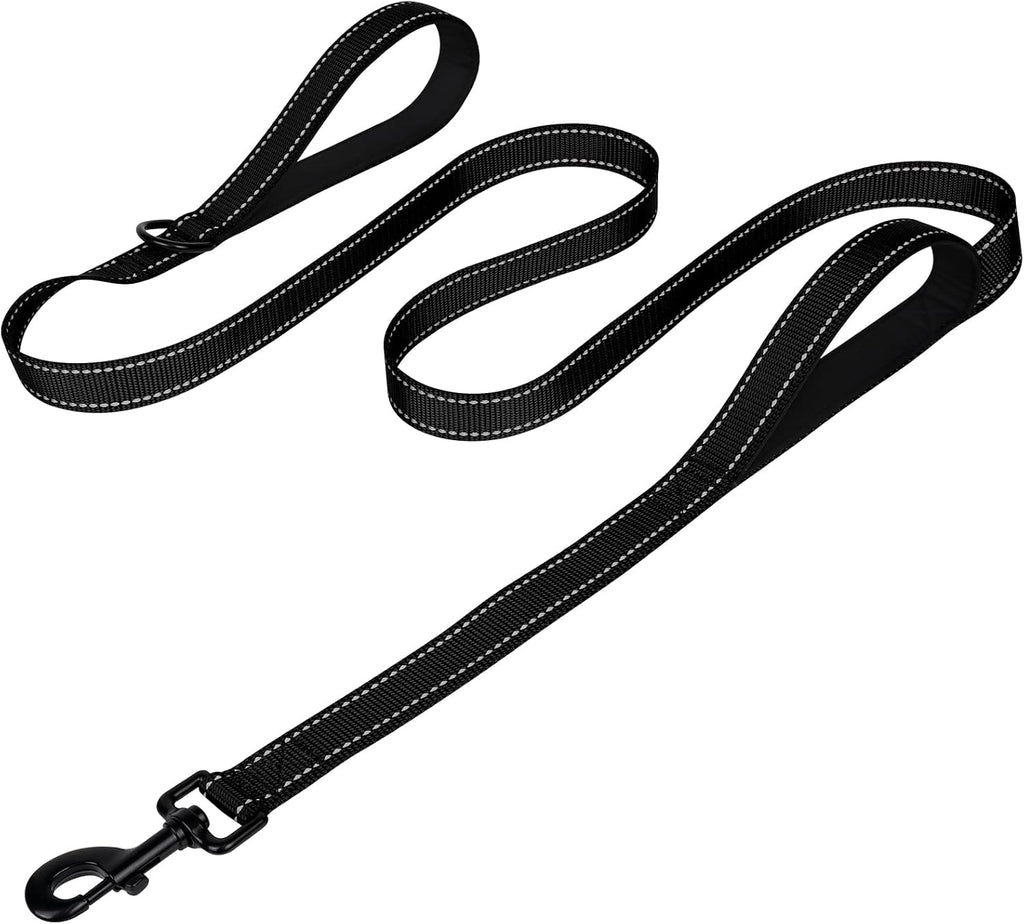 Joytale Dog Leash, 6 FT Double-Sided Reflective, Padded Handle Nylon Heavy Duty Leashes for Medium & Large Dogs Walking, Black - Image 10