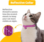 BirdsBeSafe pink breakaway collar with silver warning bell and durable hardware.