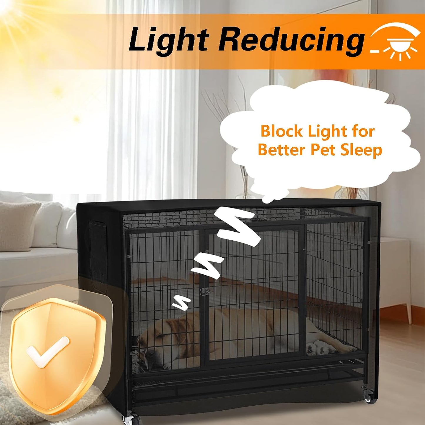 EVRBUL durable pet cage cover outdoor wear resistance demonstration close up