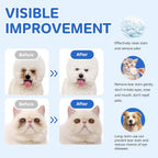 Three point two inch medium pet wipes clearing eye discharge and mucus crust.