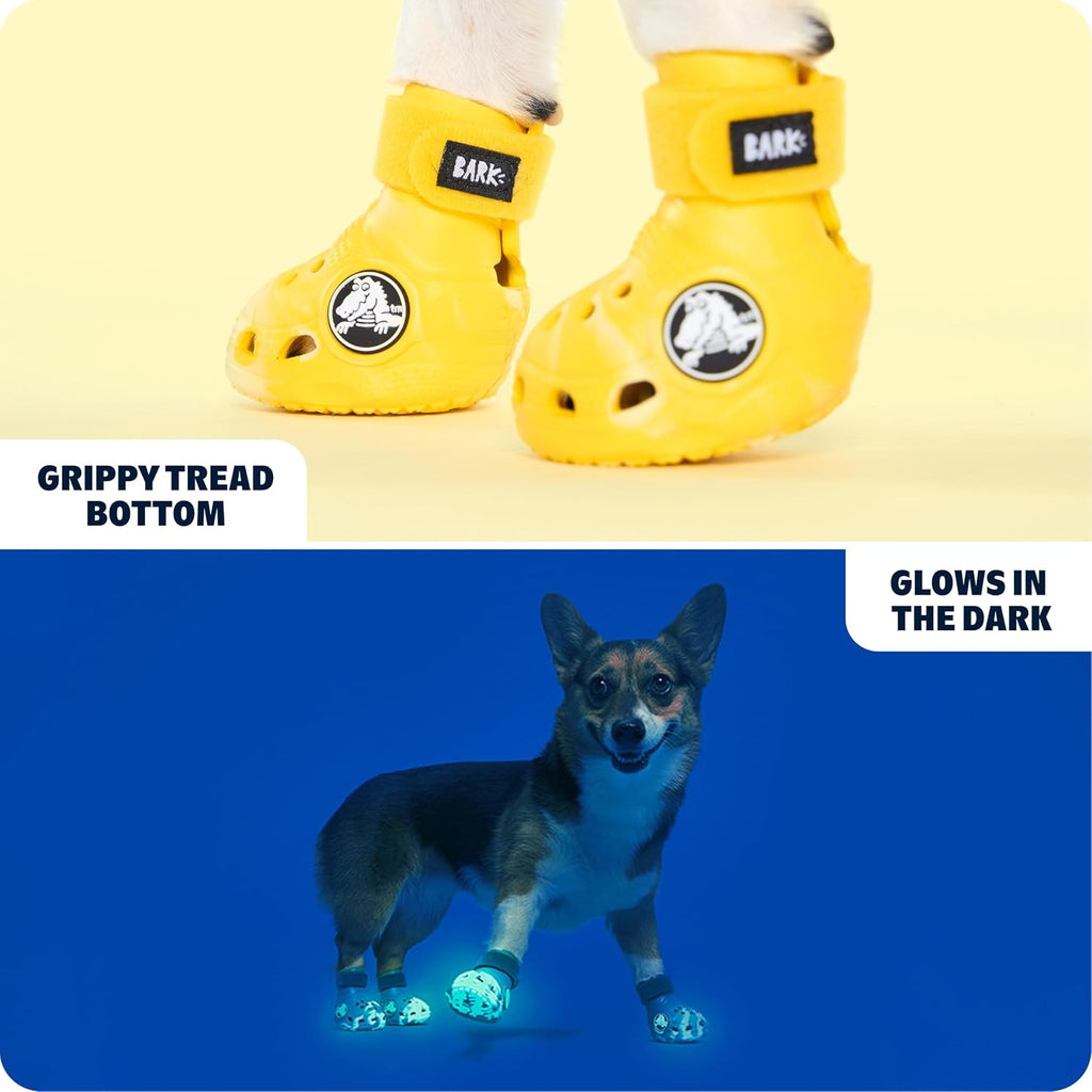 Non-slip tread sole design of authentic Barkbox dog booties