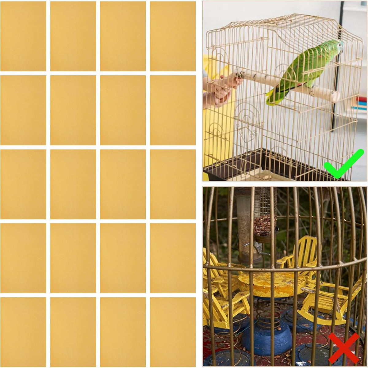 Comparison of clean Oungy liner versus soiled cage tray