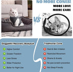 Soft breathable fabric detail of cat recovery suit