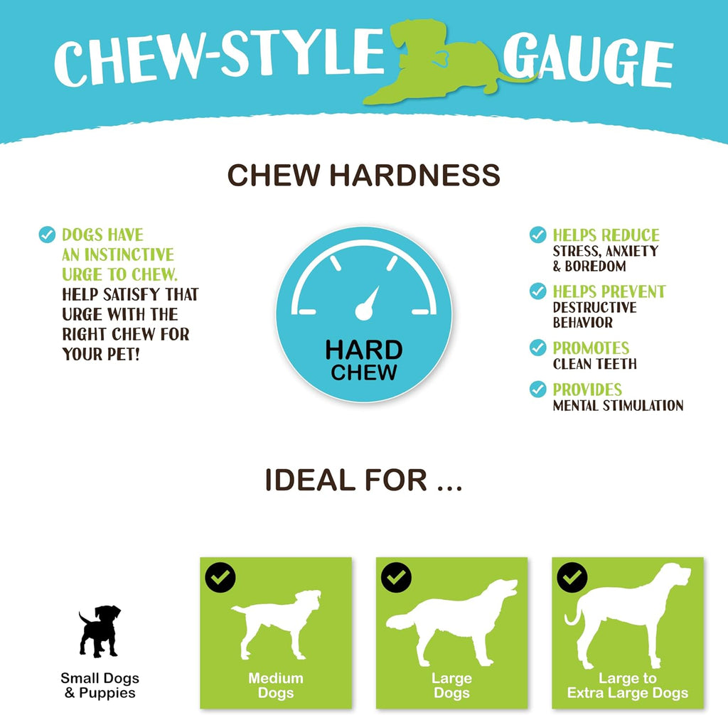 USA packed premium long lasting dog chew treats back packaging details