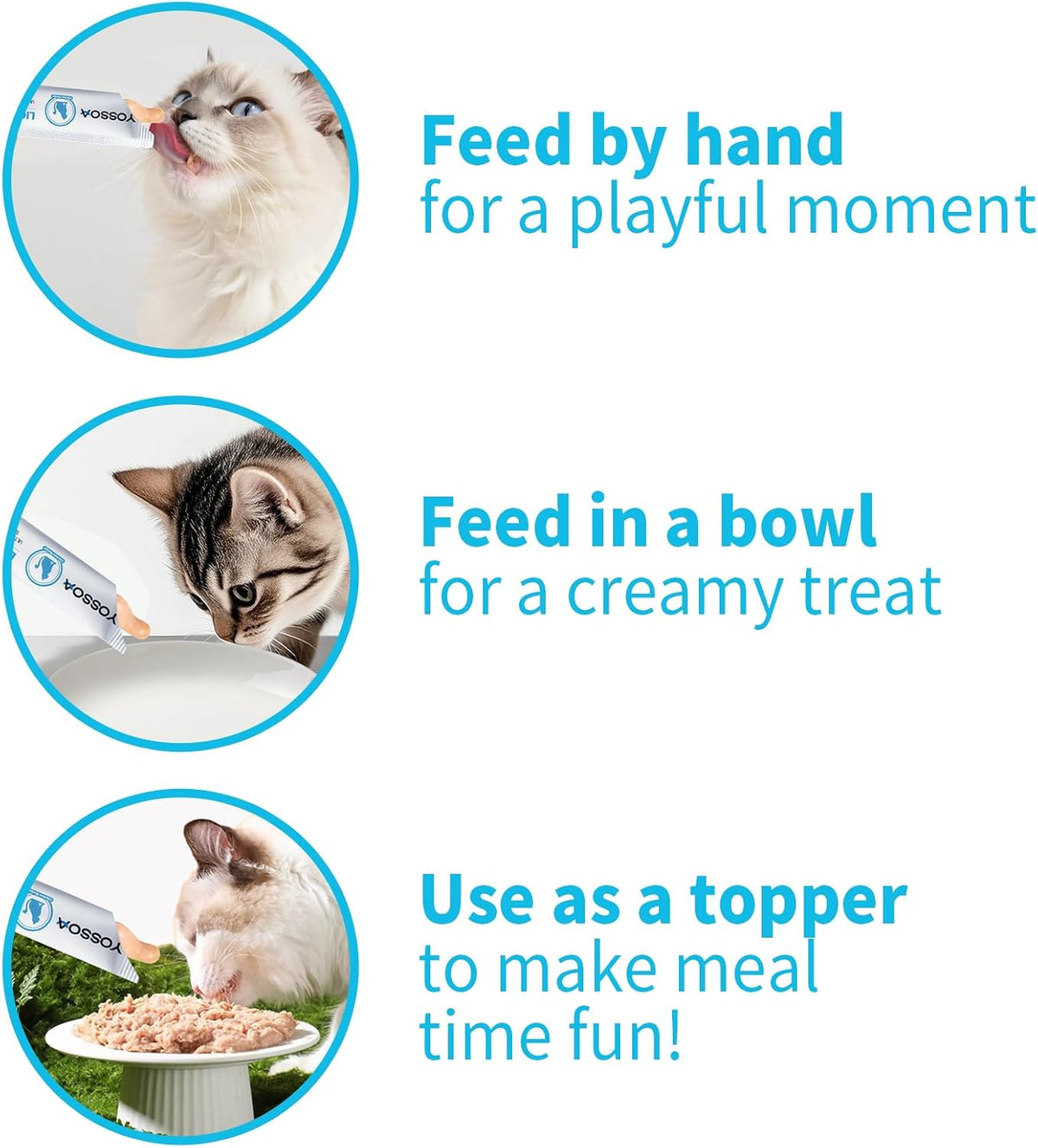 Yossoa bulk cat treats for skin and coat health