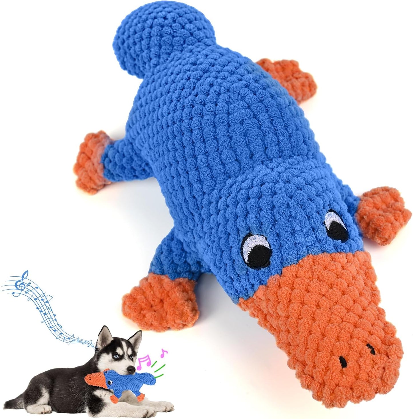 Vitscan Upgraded Goose Indestructible Dog Toys for Aggressive Chewers Small Medium Large Breed, Crinkle Squeaky Plush Dog Puppy Chew Toys for Teething, Duck Puppy Toys - Image 12