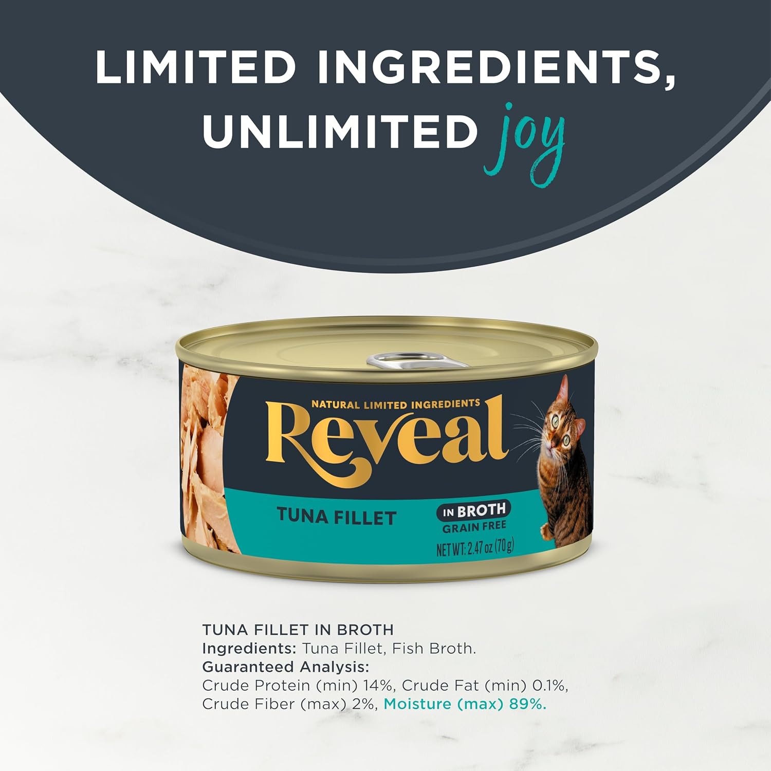Reveal Tuna Fillet In Broth Can Texture And Broth View