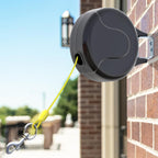 Pawstation 30ft wall mount retractable dog tie out front view