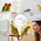Exclaith durable bird bowl set for small birds