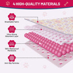 Bumubi 48x48 inch reusable puppy training mats for floor protection