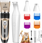 Gooad cat clippers front view gold and white cordless pet trimmer