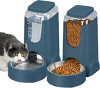 Packaging layout of the WyfKyd automatic gravity water dispenser and food feeder set.