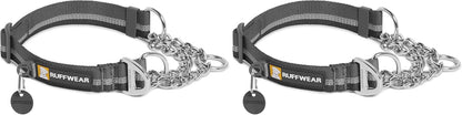 Ruffwear, Chain Reaction Dog Collar, Adjustable Reflective Martingale Escape-Proof Collar with Stainless Steel Chain, Professional Training Control, River Rock Green, 14"-20" - Image 10