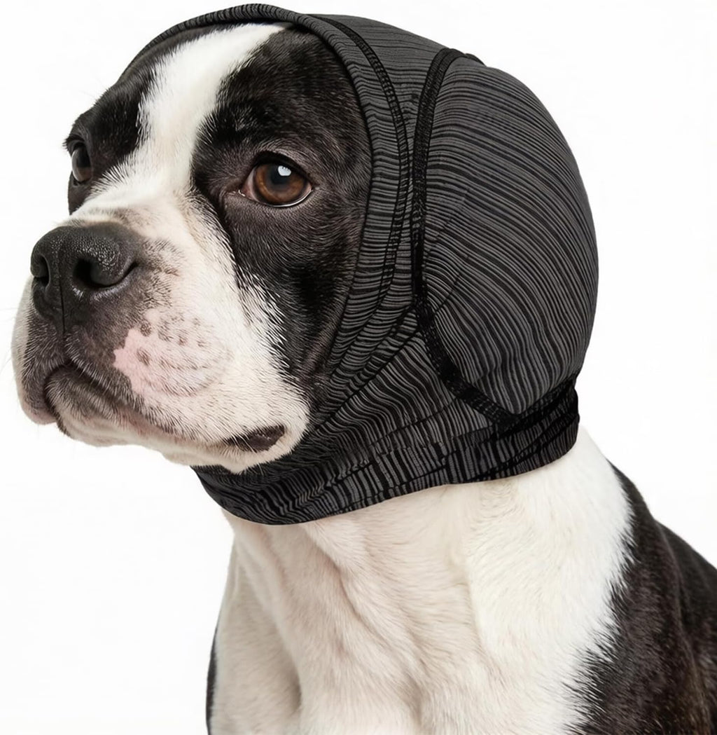 Large Dog Ear Muffs, No Shake Cooling Ear Wrap Headband Calming Hoodie for Dogs, Elastic Dog Quiet Ear Cover Headcover Protector for Bath,Drying,Firework,Thunderstorm,Noise&Anxiety Relief (Red, XL) - Image 10