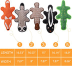 Eneston five piece flat dog toy set for indoor interactive tug of war