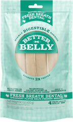 Better Belly premium grain free dental chews for dog teeth cleaning performance