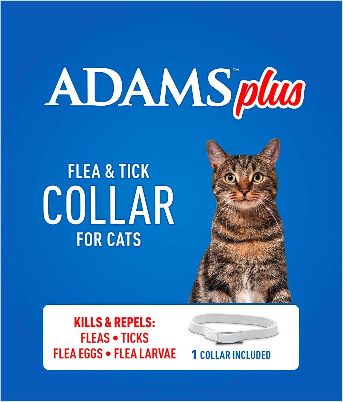 ADAMS Plus Flea & Tick Collar for Cats, Flea Collar for 7-Month Prevention, Adjustable Collar Fits Cats & Kittens, Kills Fleas & Ticks, 1 Count - Image 10