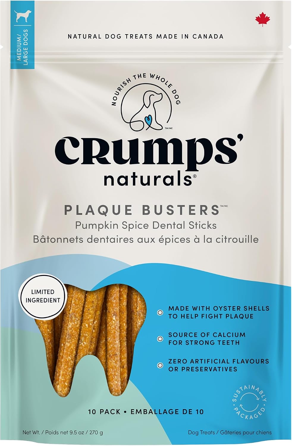 Crumps' Naturals Plaque Busters Advanced - Whole Mouth Care Dental Sticks 9.5oz - Image 13