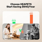 HEAPETS cordless pet hair trimmer with adjustable combs