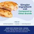 N-Bone jumbo chicken flavor treats bag size and branding