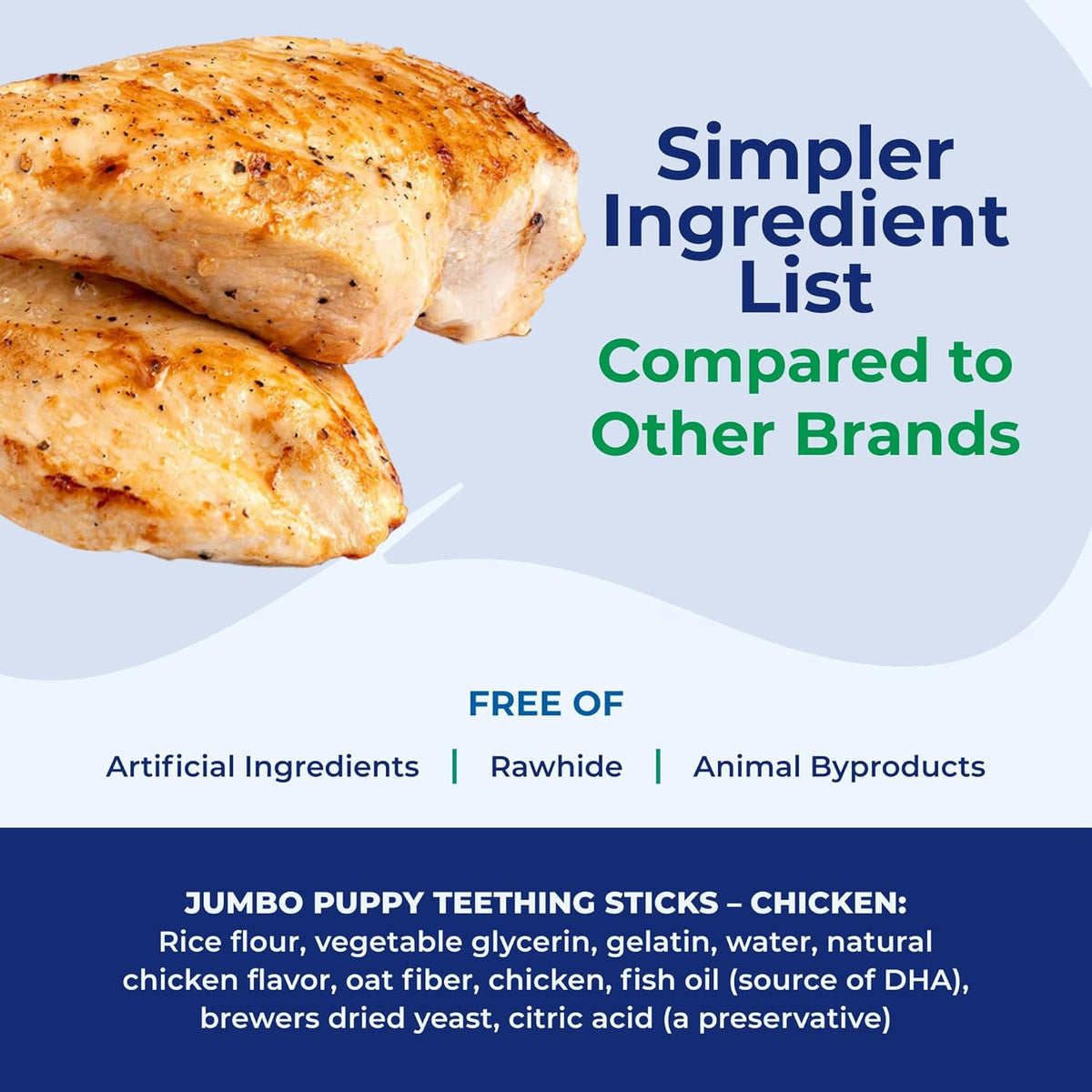 N-Bone jumbo chicken flavor treats bag size and branding