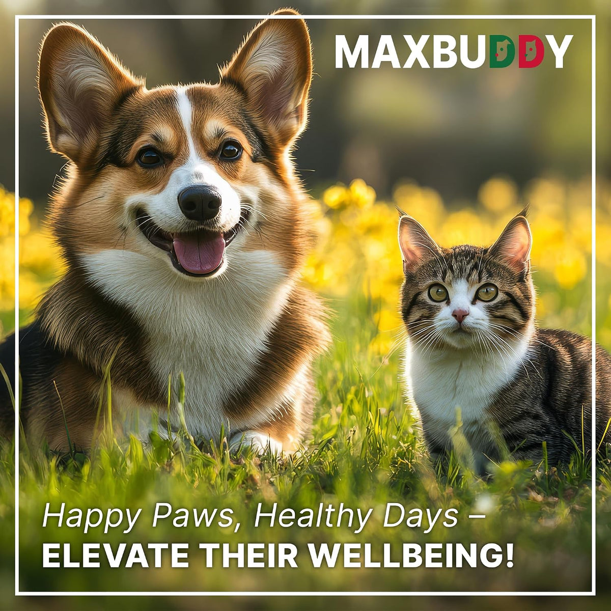 Back label of MaxBuddy intestinal defense drops with usage instructions