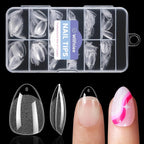 Wilfniee extra short almond soft gel nail tips front packaging view