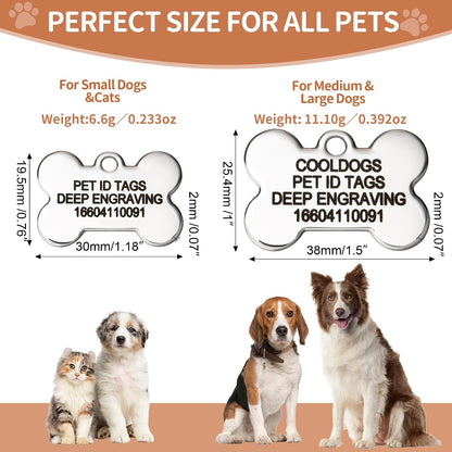 Rust resistant custom engraved pet safety accessory with premium deep precision laser marking.