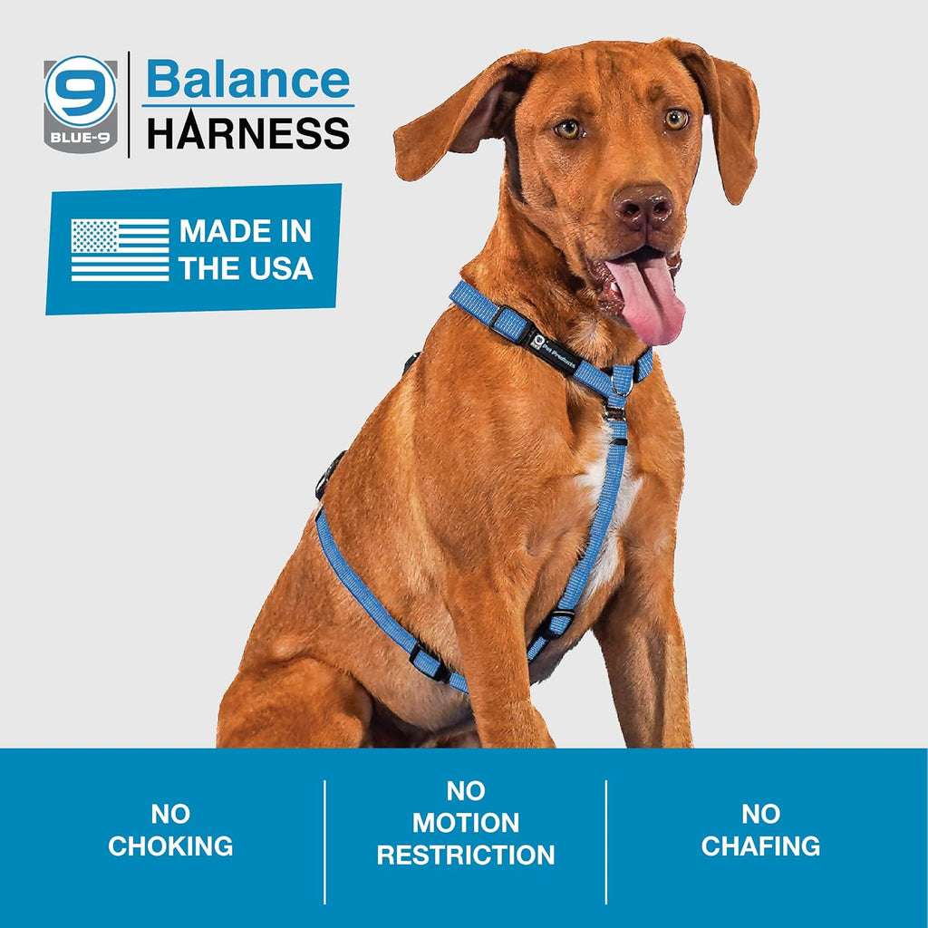 Blue-9 no-pull harness with 3M reflective stitching