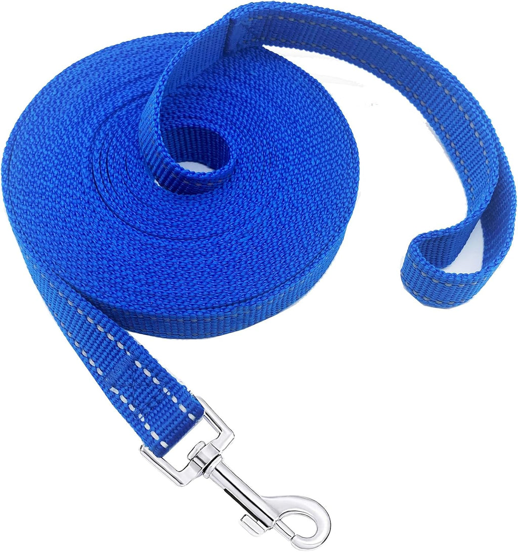 Nylon Training Dog Leash for Small Medium Large Dogs, 15ft 20ft 30ft 50ft Long Puppy Lead for Obedience Recall Training, Camping (20ft, Black) - Image 15