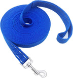 Nylon Training Dog Leash for Small Medium Large Dogs, 15ft 20ft 30ft 50ft Long Puppy Lead for Obedience Recall Training, Camping (20ft, Black) - Image 15