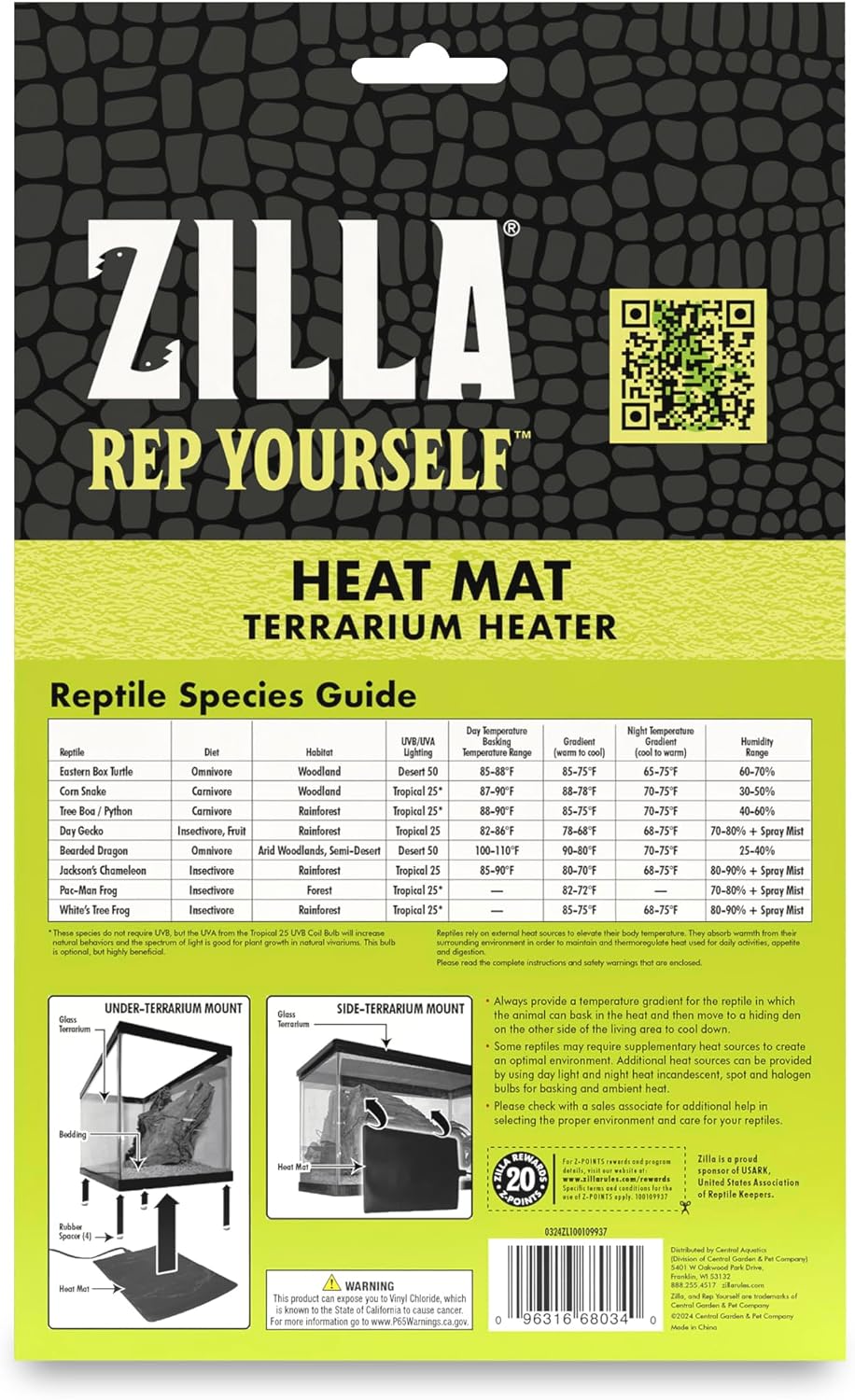 Zilla Heat Mat, Terrarium Heater for Reptiles, Snakes (Ball Pythons, Corn Snakes), Leopard Geckos, Tortoises, Amphibians and Arachnids, Small, Fits 10-20 Gallon, 8 Watt - Image 10