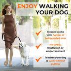Adjustable black nylon head halter for dog leash training