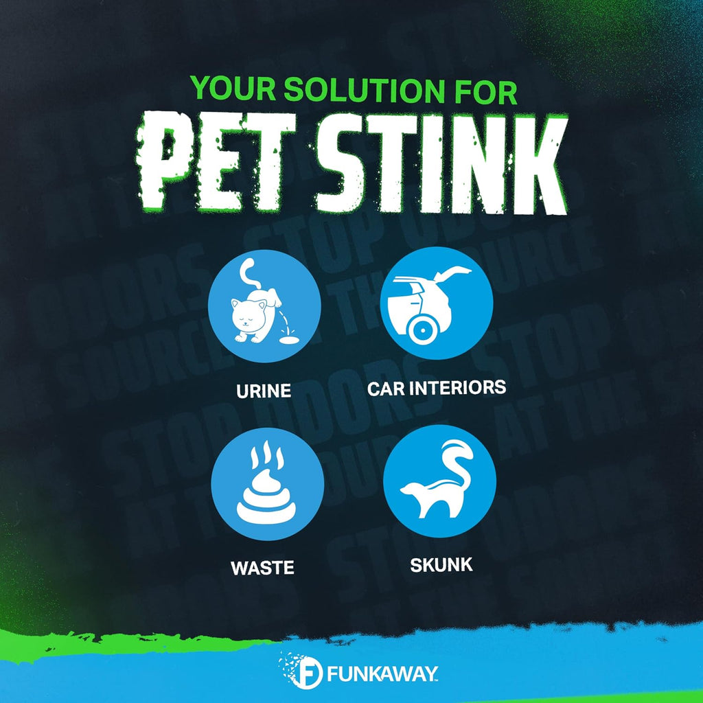 FunkAway alcohol free pet deodorizer spray for car interiors