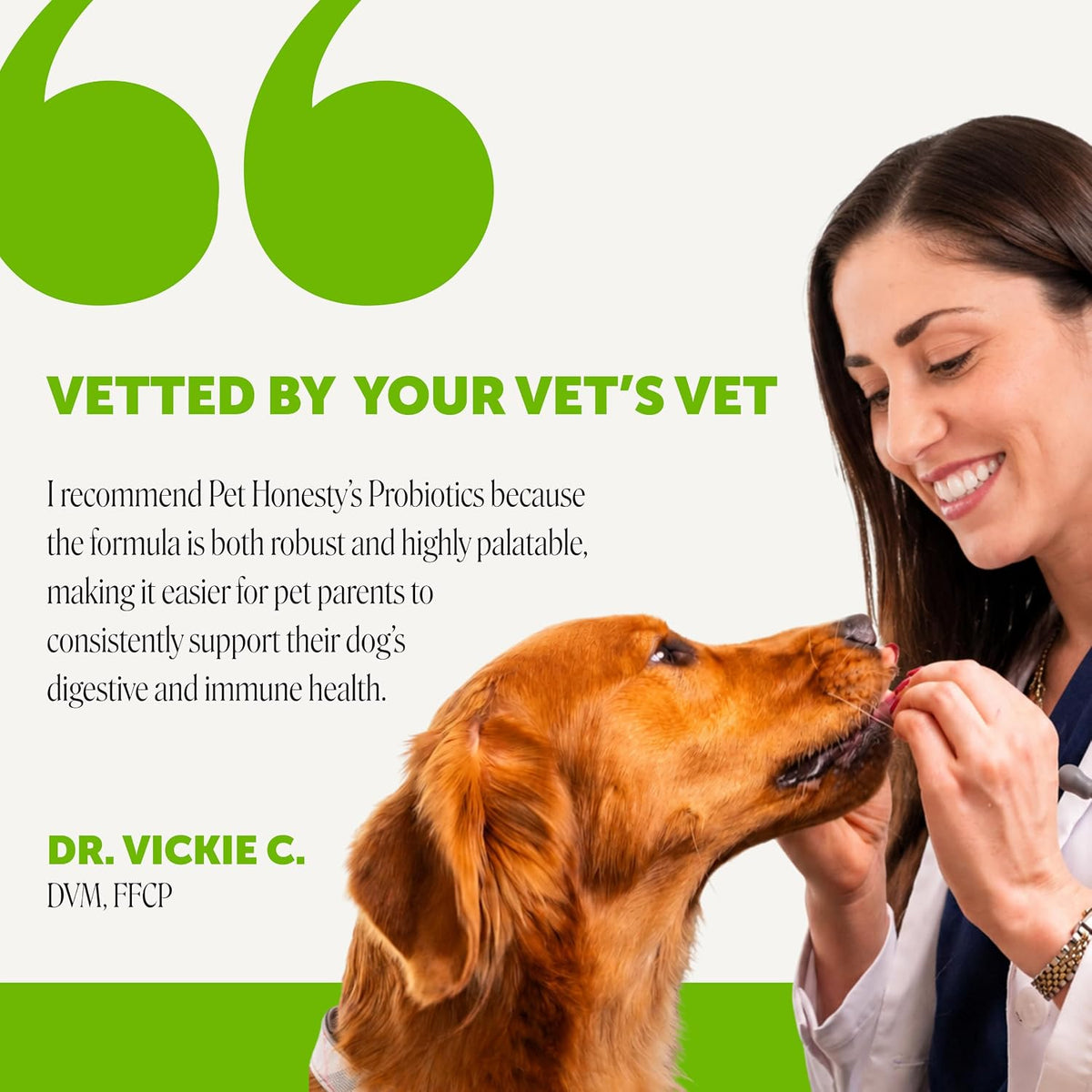 Close up of Pet Honesty prebiotic and probiotic dog supplement for itch relief and immune support.