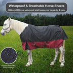 Gallopoff equestrian turnout rug showing 1200 Denier tear resistant material