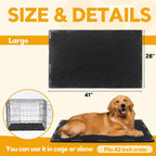 Top view of large 41 by 28 inch Hombys chew proof mat