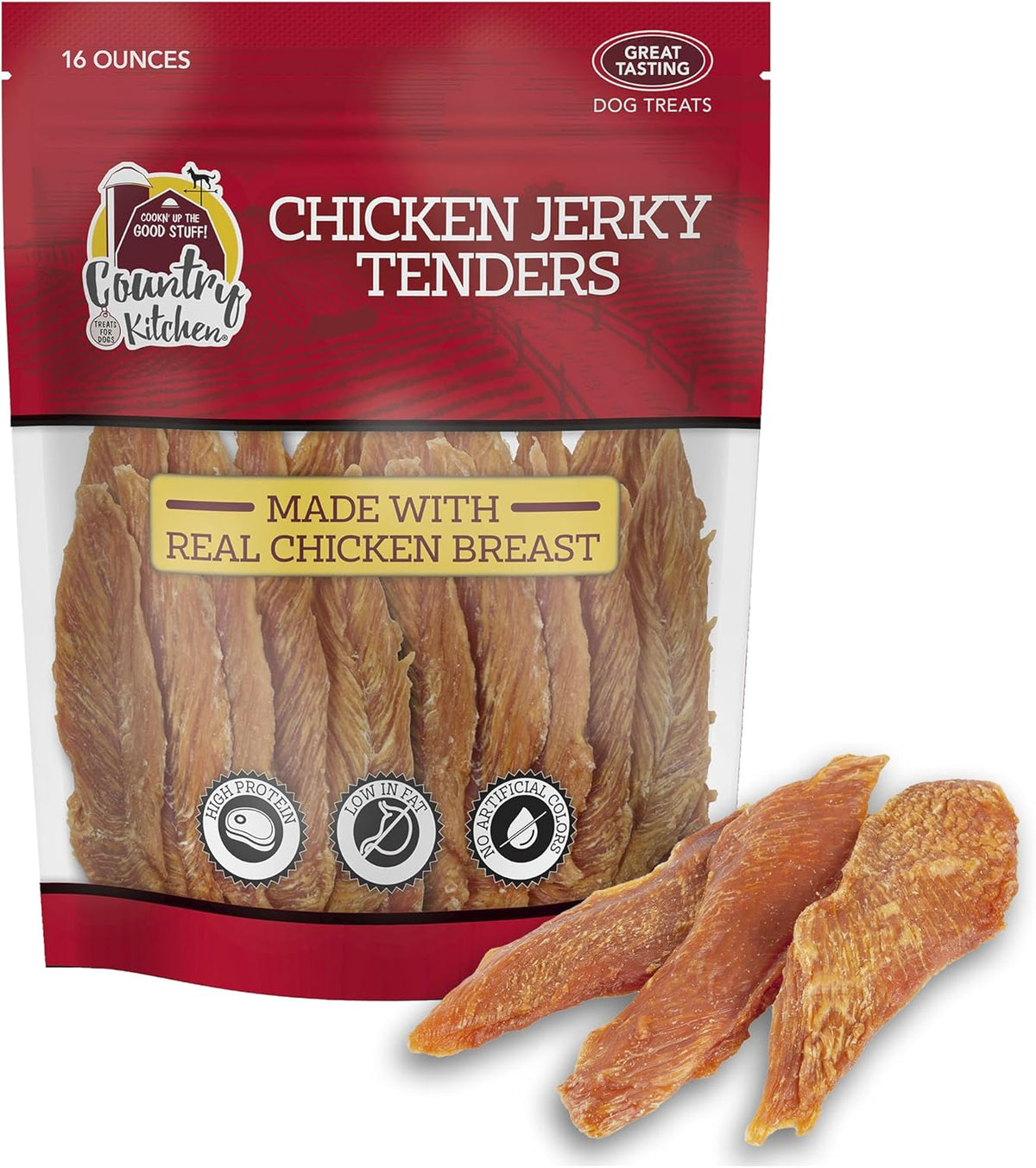 Country Kitchen Duck Jerky Tender Dog Treats, Made with Real Duck, High Protein, Low Fat, No Artificial Colors, 16 oz - Image 9