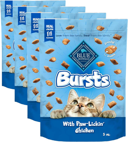Blue Buffalo Bursts Paw-Lickin' Chicken Crunchy & Creamy Cat Treats, Great for Training, Made with Real Chicken, Natural Cat Treats Enhanced with Vitamins, Minerals & Other Nutrients, 5 oz. - Image 12