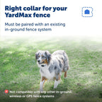 PetSafe containment system collar featuring waterproof plastic housing and indicator light