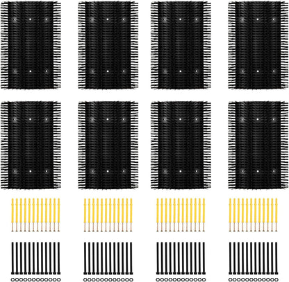 Extra Large Size Livestock Scratching Brush, Upgraded Horse/Goat/Cow/Cattle Scratcher Brush for Grooming, Itch Relief Horse Scratcher Brushes Kit with Two Sets of Mounting Screws(1-Pack,Black) - Image 9