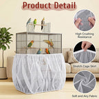 Close up of soft airy nylon netting material for parrots