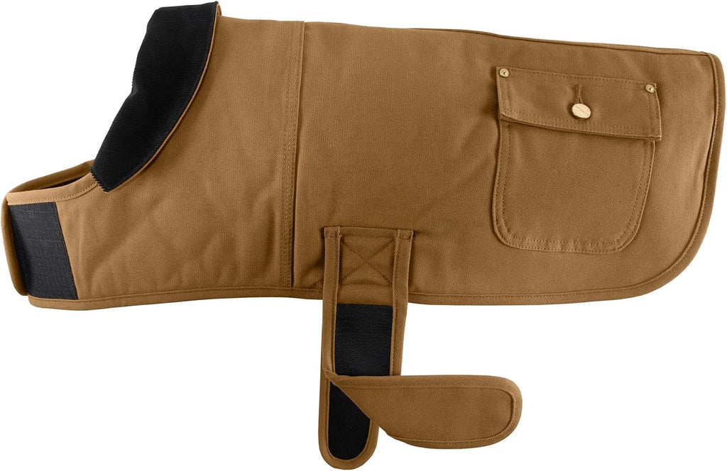 Side profile of Carhartt dog coat showing reinforced pockets