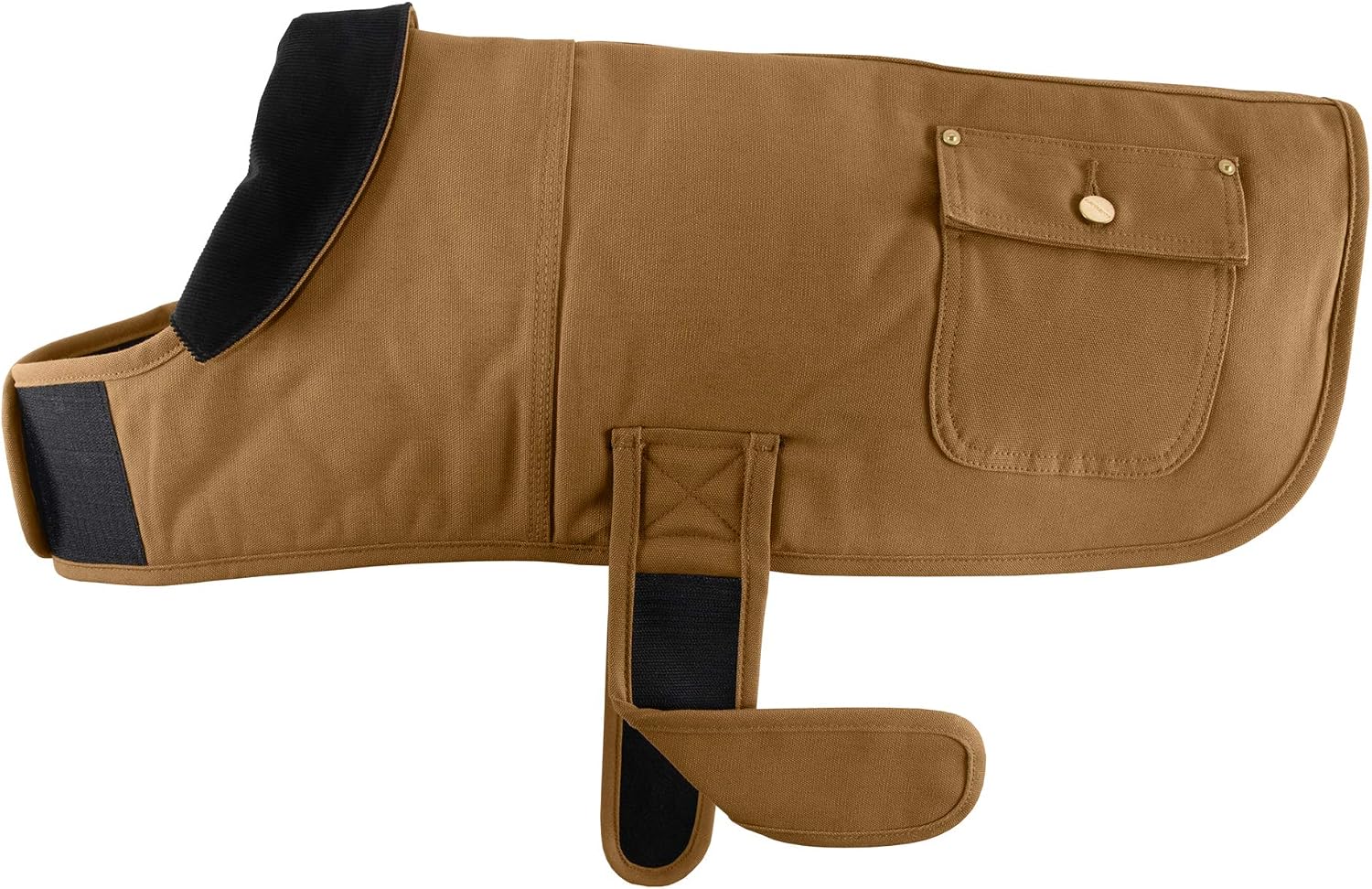 Side profile of Carhartt dog coat showing reinforced pockets