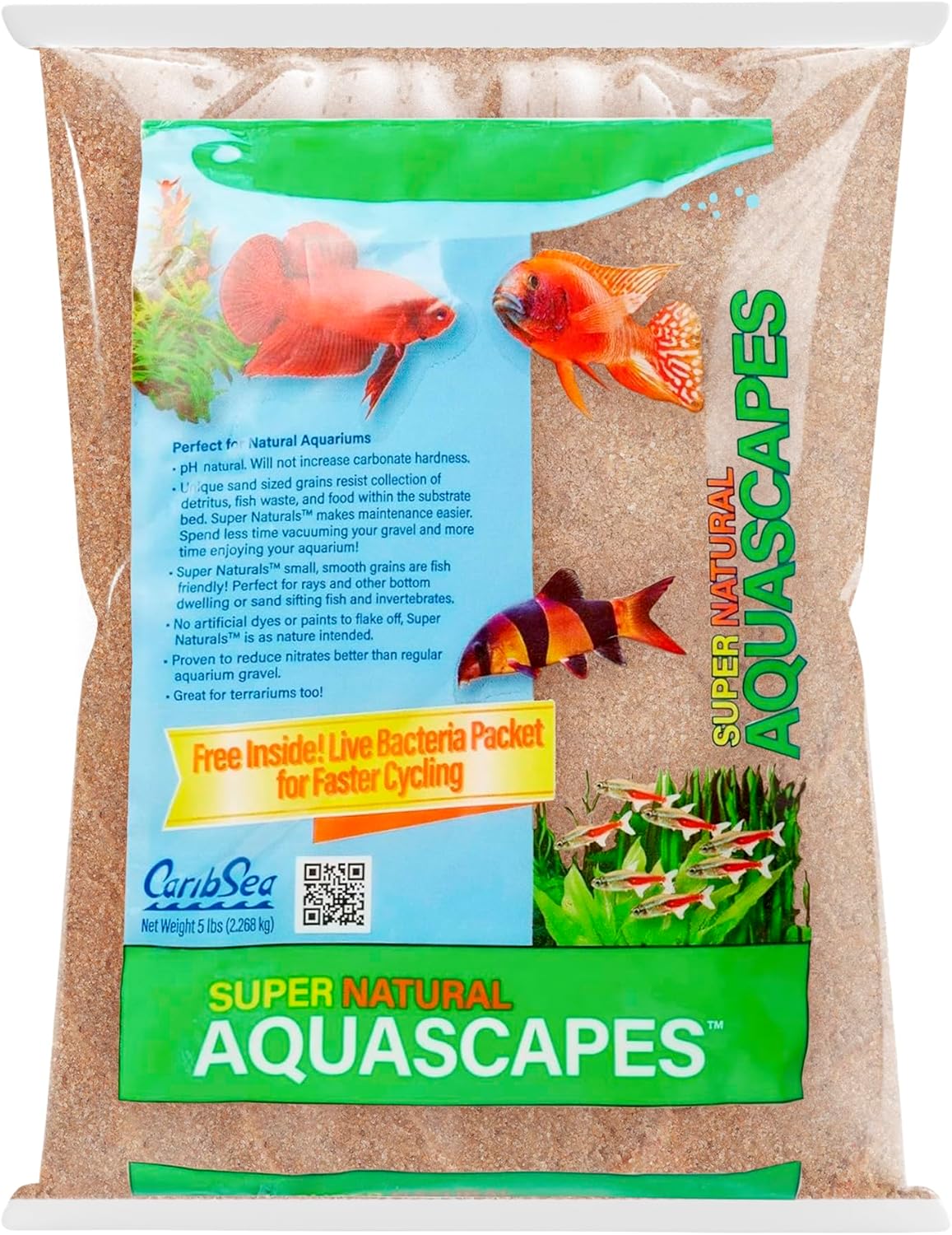 CaribSea Super Naturals Aquascape Sunset Gold 10 lb bag front view