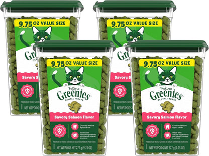 Greenies Cat Treats, Feline Veterinarian-Recommended Adult Natural Dental Cat Treats, Savory Salmon Flavor, 4.6 oz. Pouch - Image 11