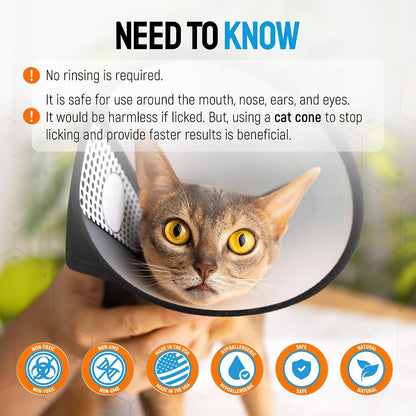 Lick safe non stinging nano silver cat scratch relief spray