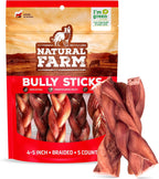 Natural Farm Odor-Free Braided Bully Sticks (6 Inch, 10 Pack) - 100% Grass-Fed Beef, Grain-Free, Low Fat & Fully Digestible Dental Treats - Safest Long Lasting Pizzle Chews to Keep Your Dog Busy - Image 14