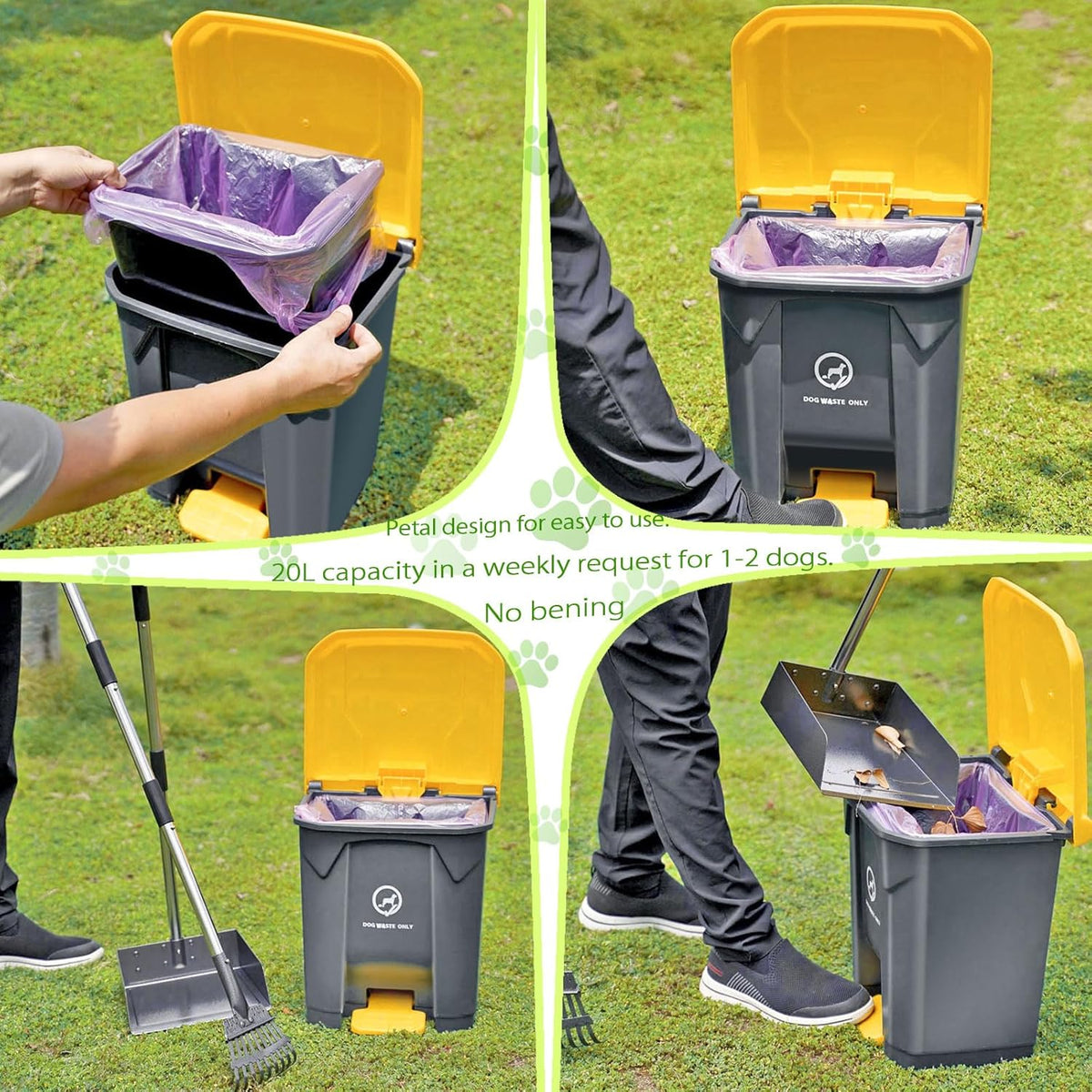 Complete Pestairs outdoor pet waste station kit with free garbage bags