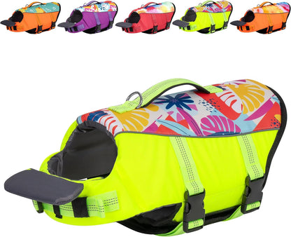 cyeollo Dog Life Jacket Mermaid Dog Safety Vest with Rescue Handle Refletive Strip Small Dogs Life Vests for Swimming Boating, Pink S - Image 14